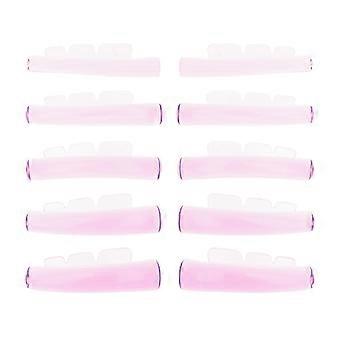 5 paar/doos 3D wimperverlengingen, zelfklevende siliconen wimperkruller, permanentstaafje, wimperlift- en lamineerpad, wimperkruller en accessoires