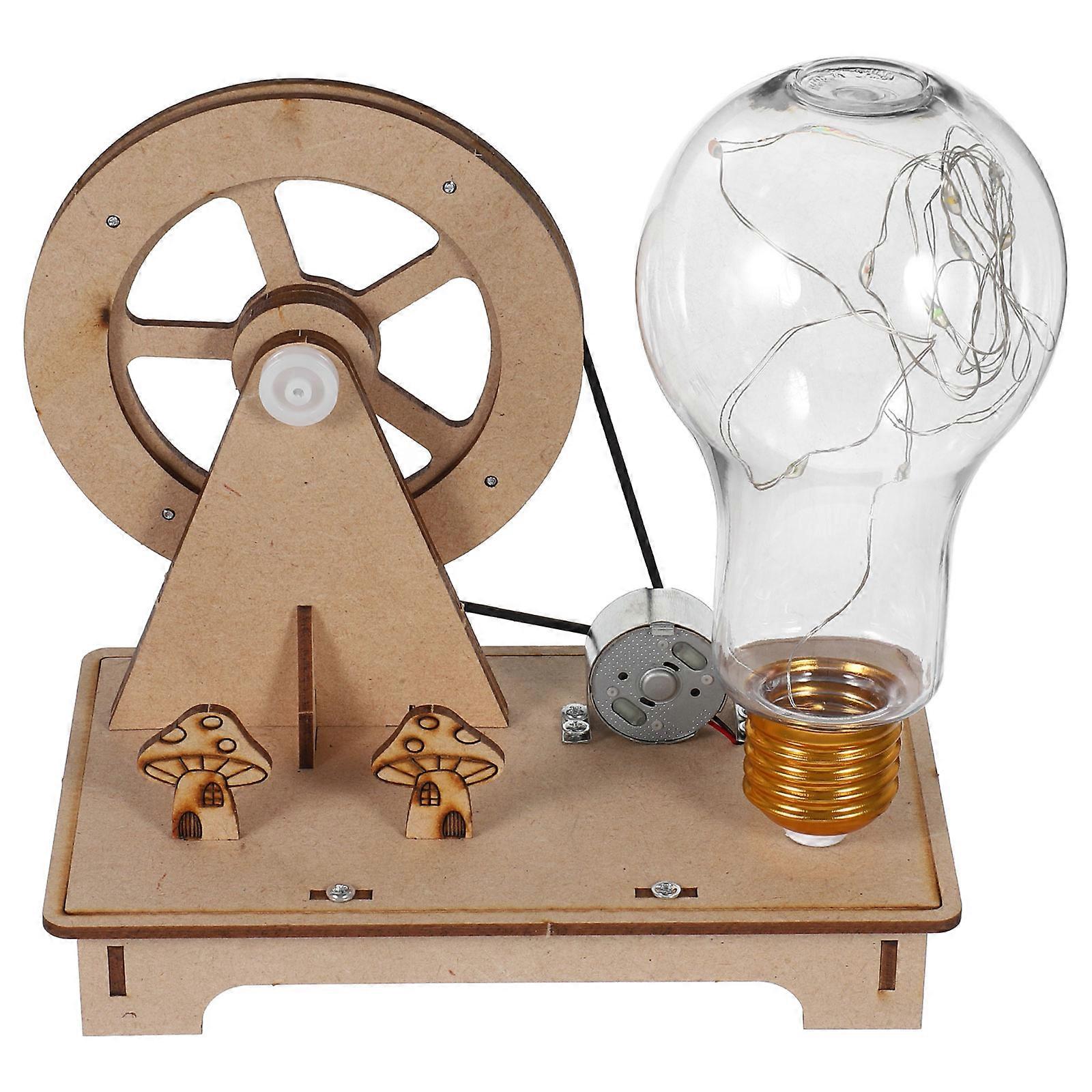 Handheld Crank Generator Educational Toy for Kids 1Set Science Learning Kit