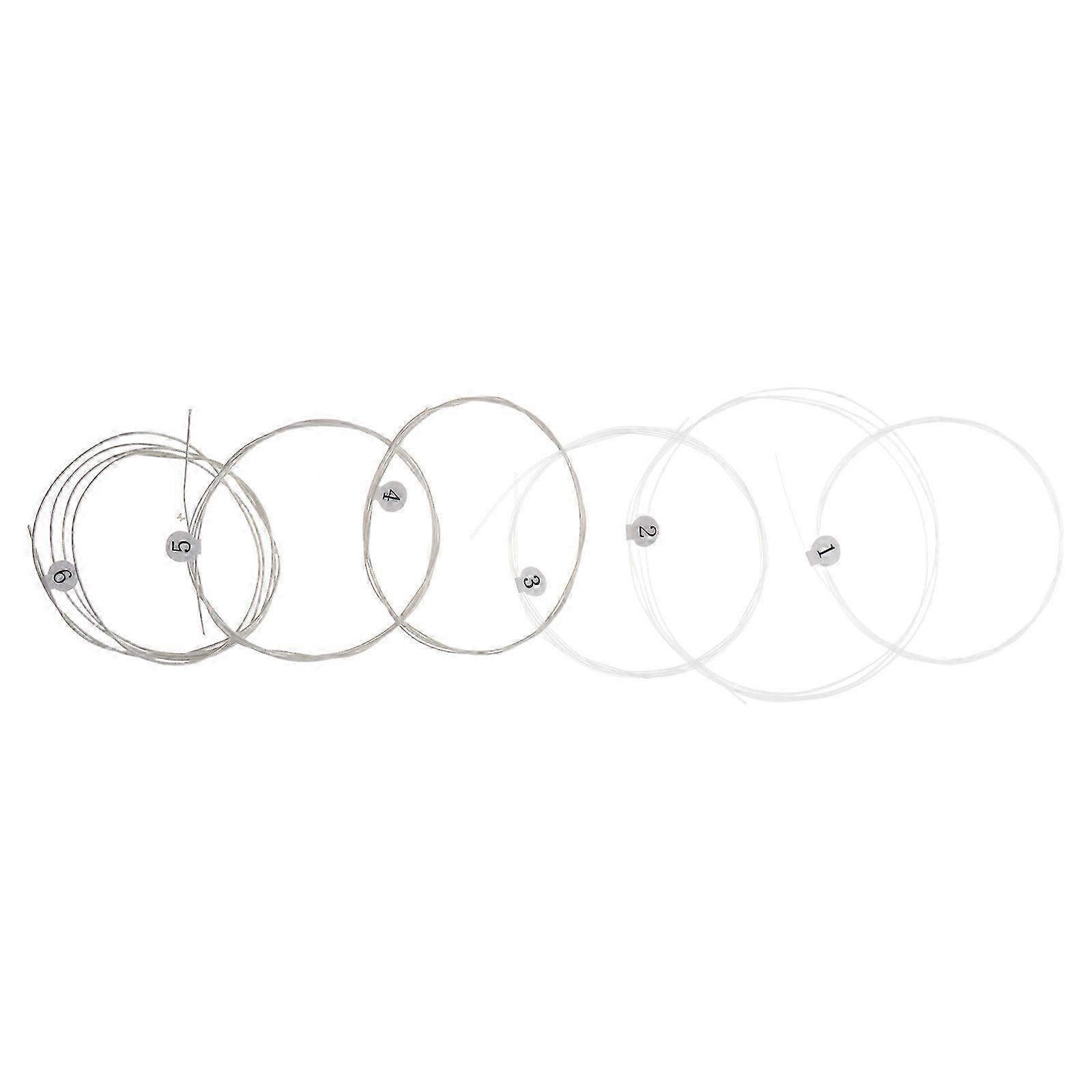Guitar Strings Classical Guitar Strings Durable Nylon Replacement 6Pcs Set