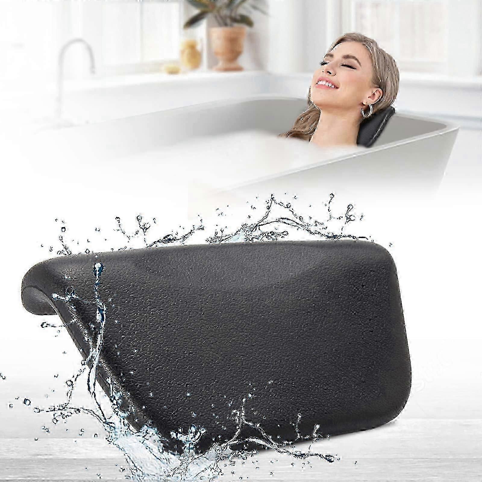 Waterproof Bath Pillow Quick Drying Head Support compatible with Bathtub