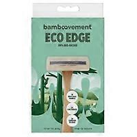 Ecoedge rechargeable bamboo razor 6 units