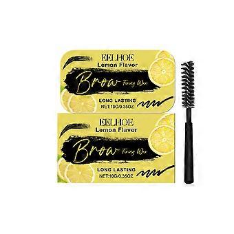 EELHOE Lemon Flavored Eyebrow Styling Wax Eyebrow Care Natural, Lasting, Beautiful, Curly, Not Easy to Faint, Setting Cream