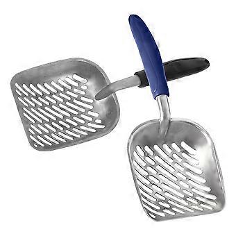 Alloy Cat Litter Scoop for Cat Litter Heavy Duty Metal Poop Scooper 2Pcs