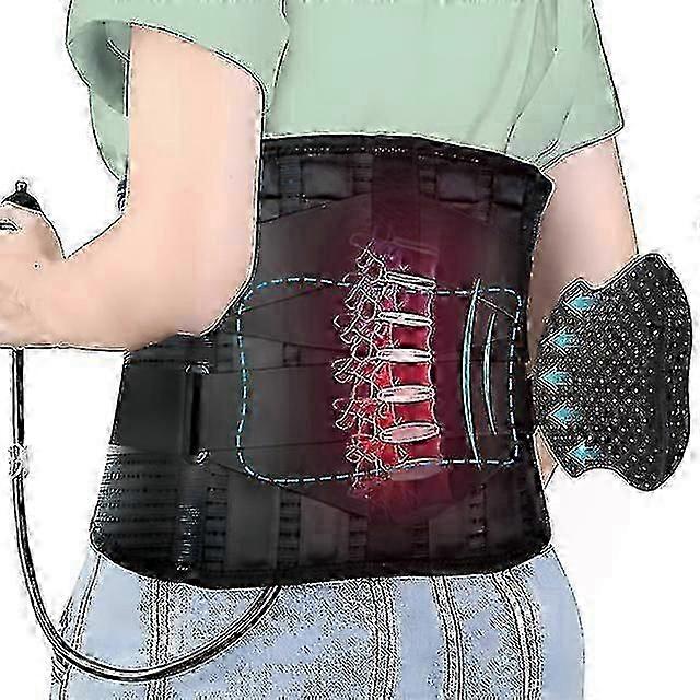 Inflatable Lumbar Support Belt for Herniated Disc and Sciatica with Adjustable Straps