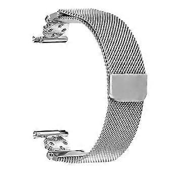 Para Huami Amazfit Pop Milanese Band Flower Correa de reloj de malla magnética de acero inoxidable