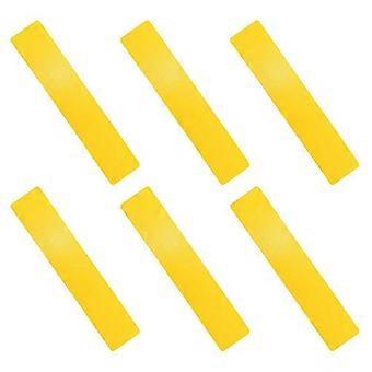 Fotbollsträningsskyltar Punktmarkörer för agilityträning 6 st gula PVC-markörer