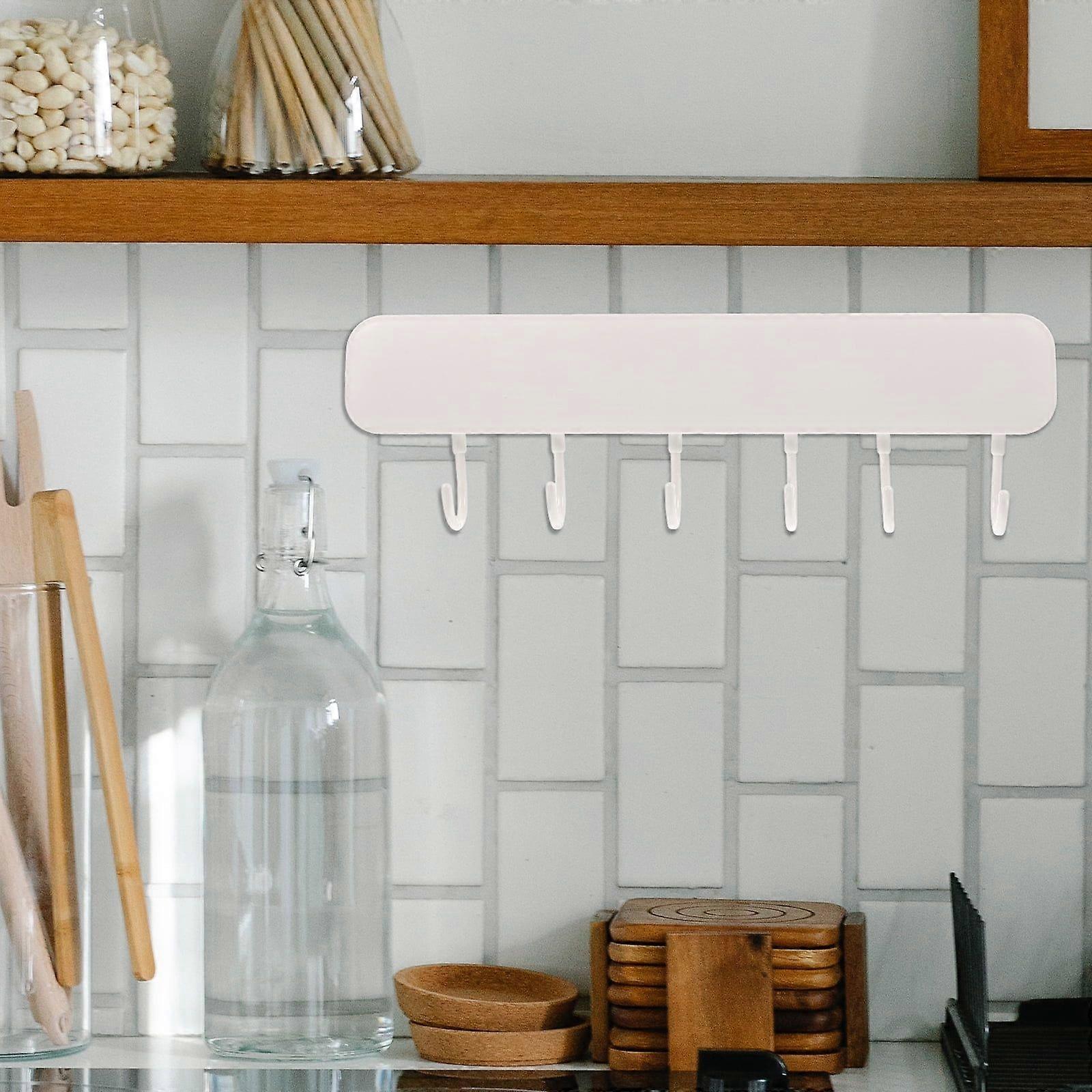 Multi-Hook Wall Hanging Hook -mounted Self Adhesive Hook Wall Door Key Hanger