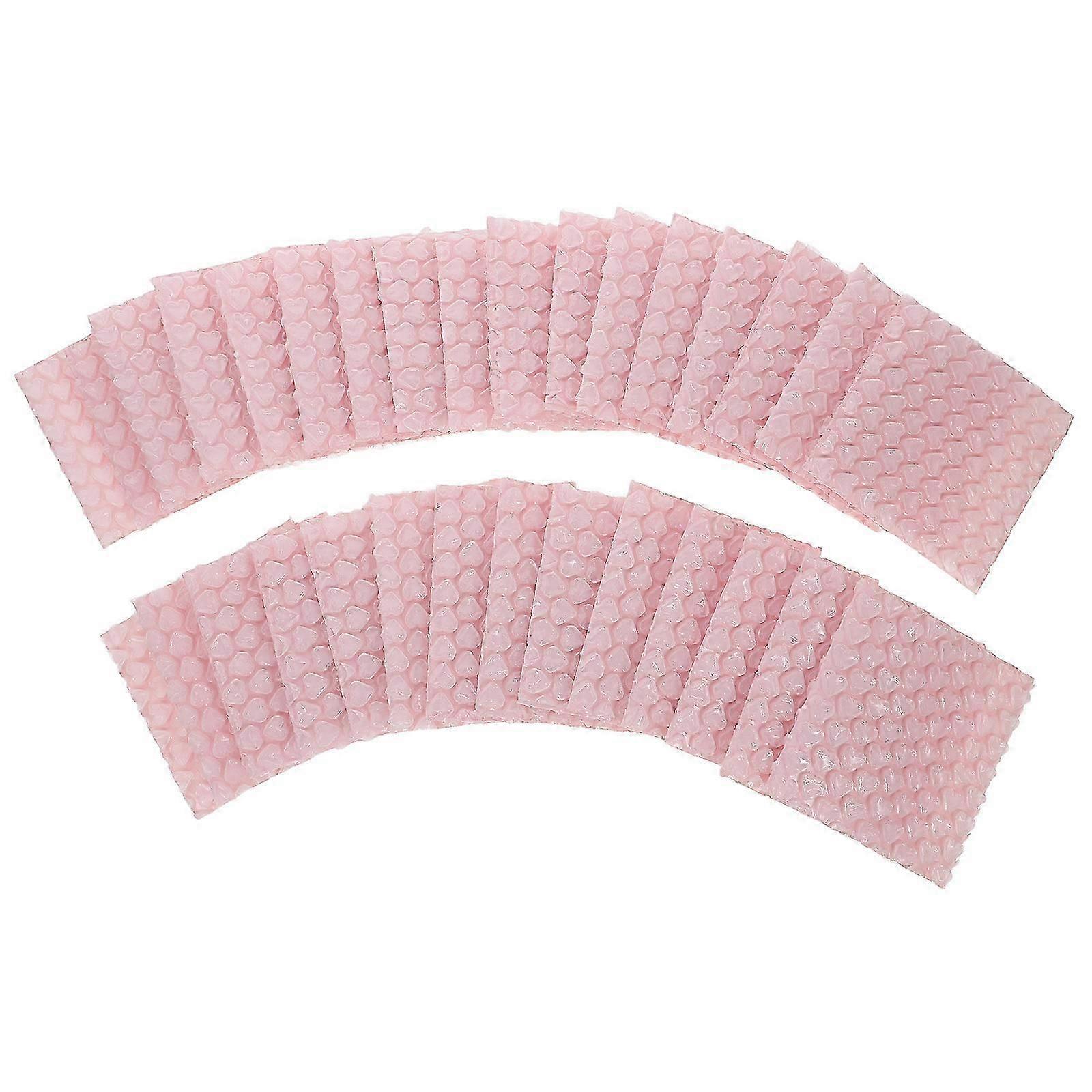 Protective Pink Bubble Mailers Heart Shaped with Shockproof Padding 50Pcs Pack