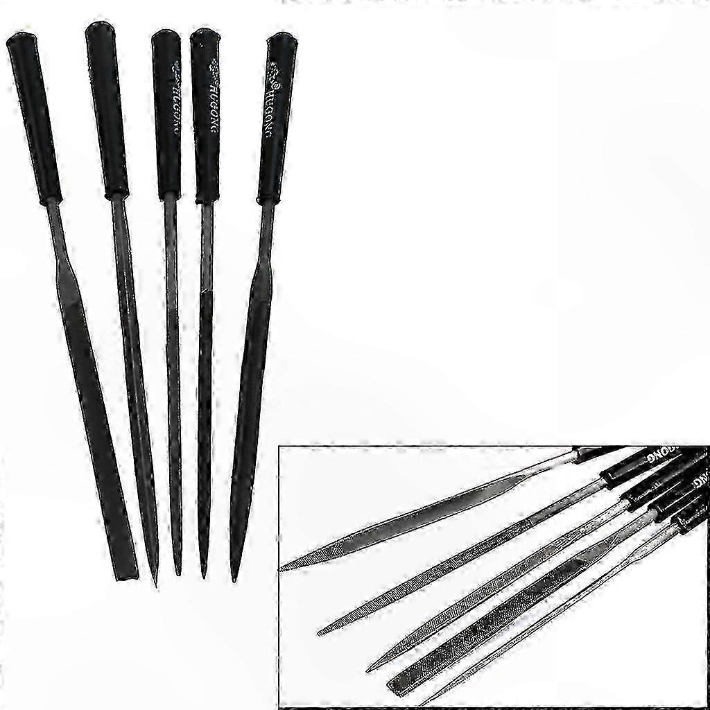 Versatile Needle File Set for Precision Sharpening and Polishing, 3x140x5mm