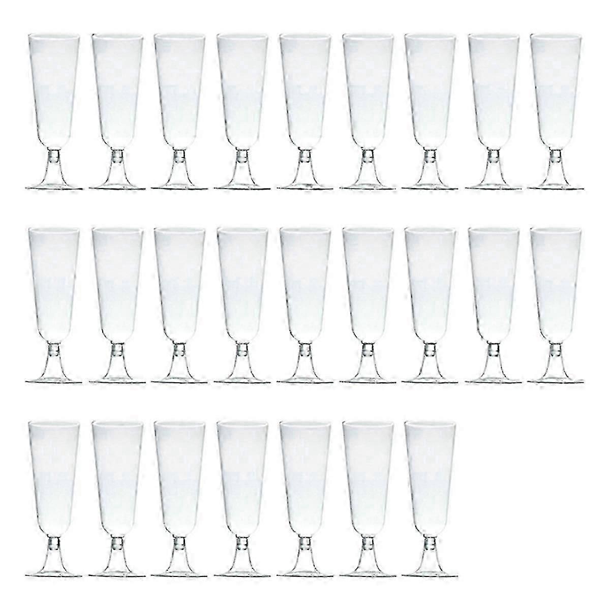 Engangs plast champagne vinglass til festbryllup