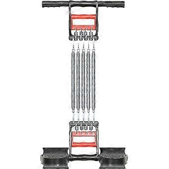3-in-1 Home Gym: Chest Expander, Hand Grips, Pedal Straps with Metal Springs