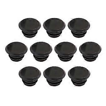 10pcs Mountain Bike MTB Road Handlebar End Plugs Handlebar Caps Plastic PVC Handle Grip Bar End Stoppers(Black)