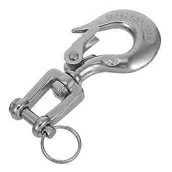 Heavy Duty Swivel Lifting Hooks for Marine Use 304 Stainless Steel Chain Hook Universal Tow Hook for Boat and Trailer