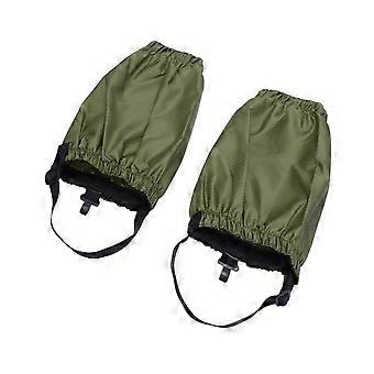 Hiking Gaiters Waterproof Adjustable Lightweight Dark Green for Snowshoeing and Mountain Climbing