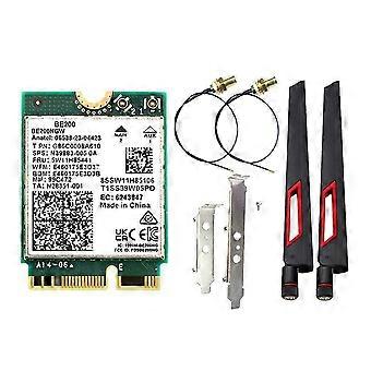 BE200 WiFi 7 Card+10DBi Antenna Bluetooth 5.4 WiFi Adapter No EMO 0827