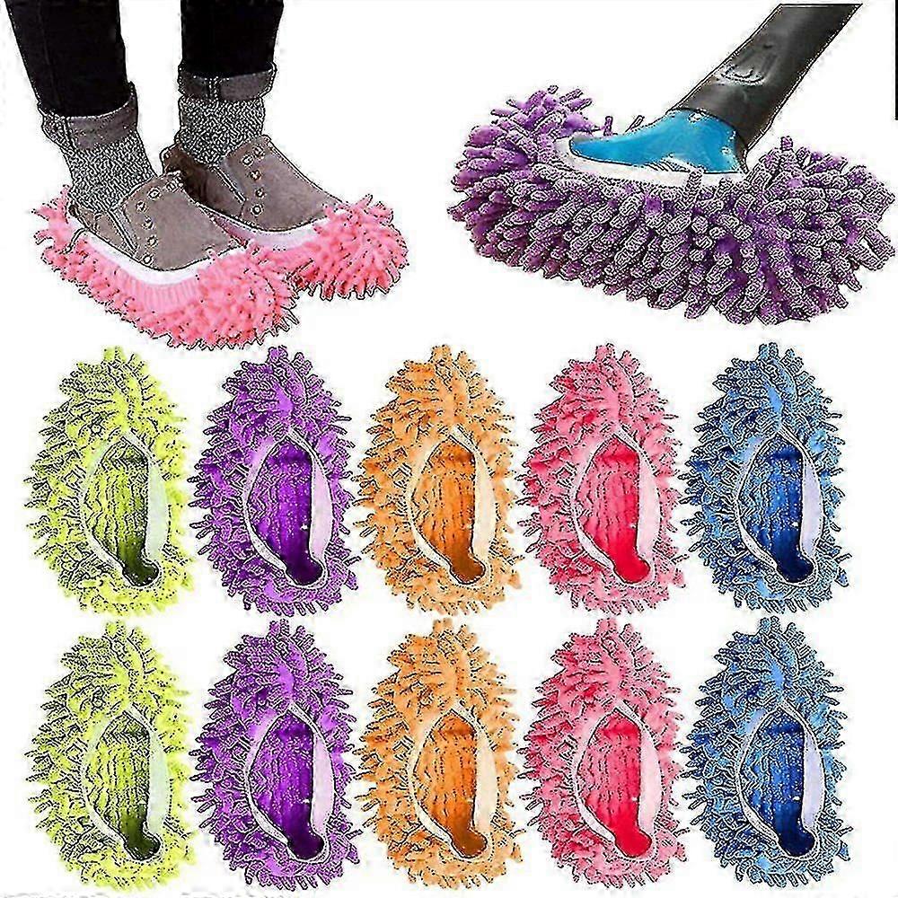 10-pack Mop Slippers, Floor Cleaning Mop Socks