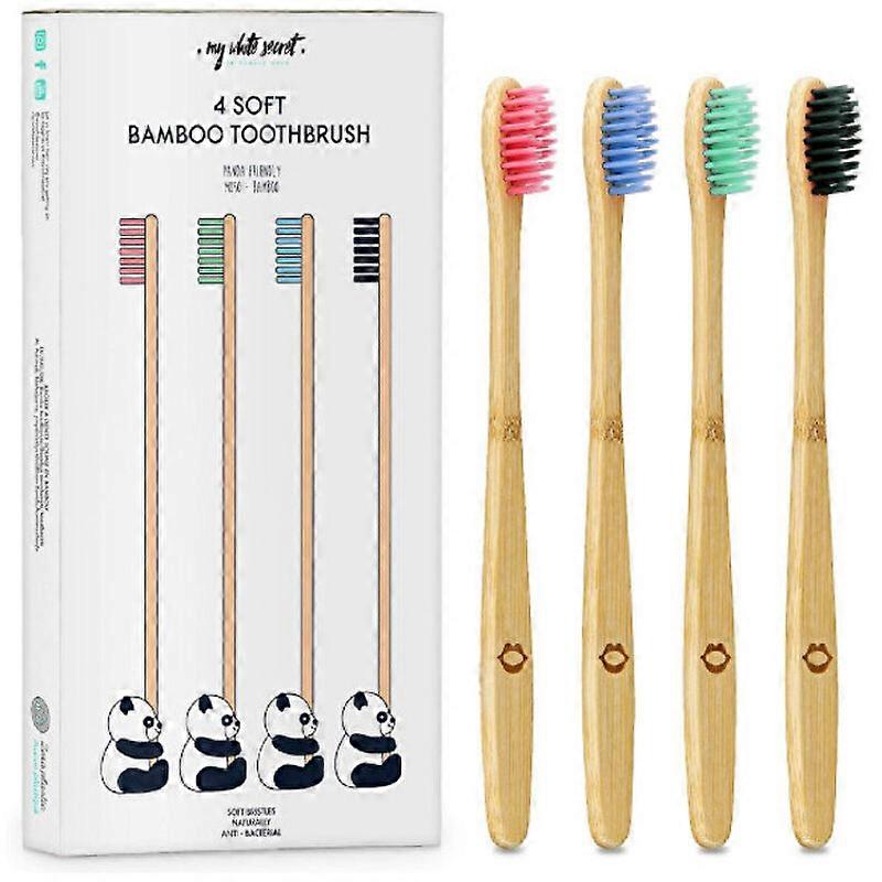 Bamboo Toothbrush 4 pcs