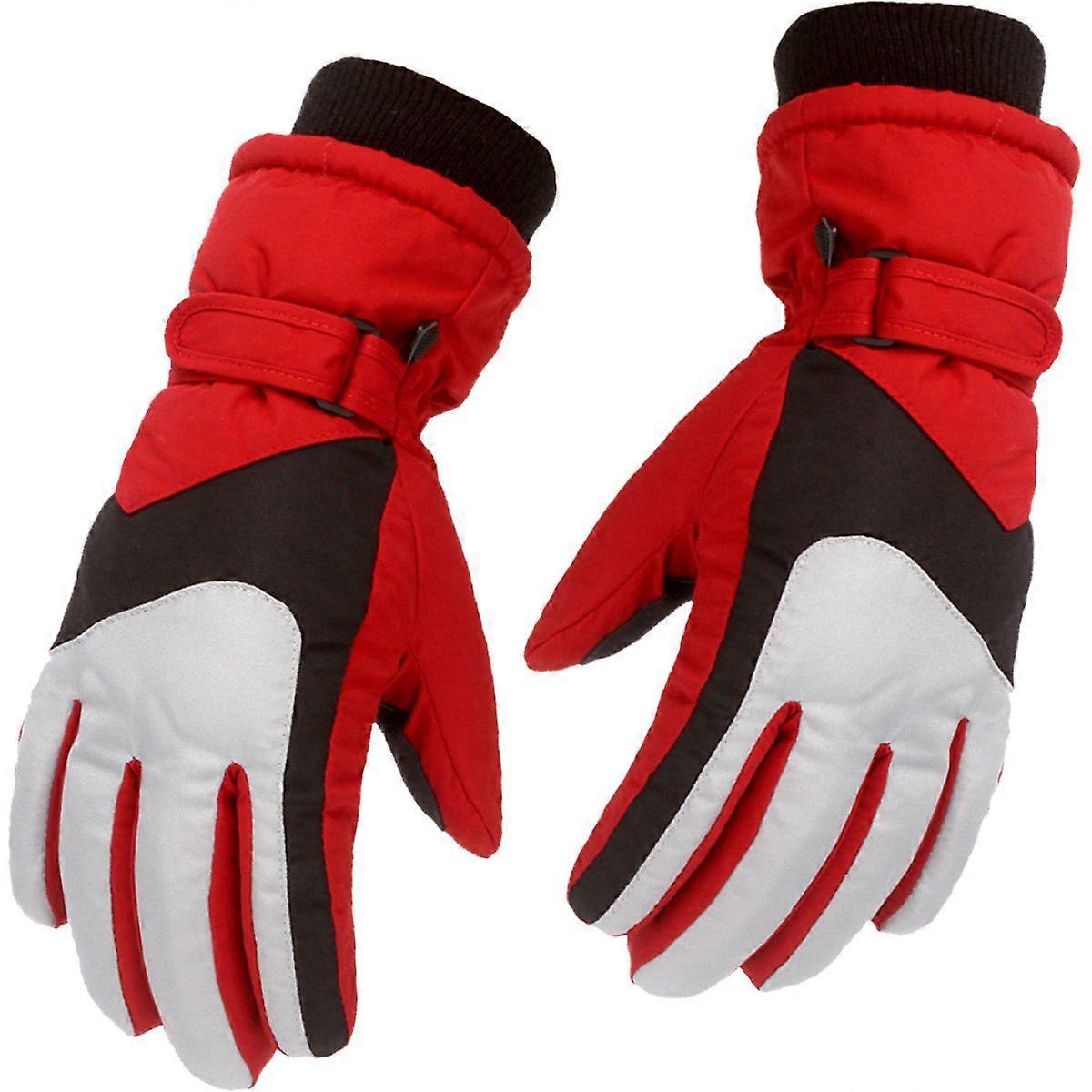 Windproof Reflective Youth Gloves With Adjustable Wrist Strap