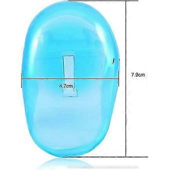 Protetor de Ouvido para Cabeleireiro, 2 Pcs Protetor de Plástico à Prova de Manchas Azul Protetor de Orelha Protege Protetores de Ouvido de Tingimento, para Cabeleireiros e Cor de Cabelo