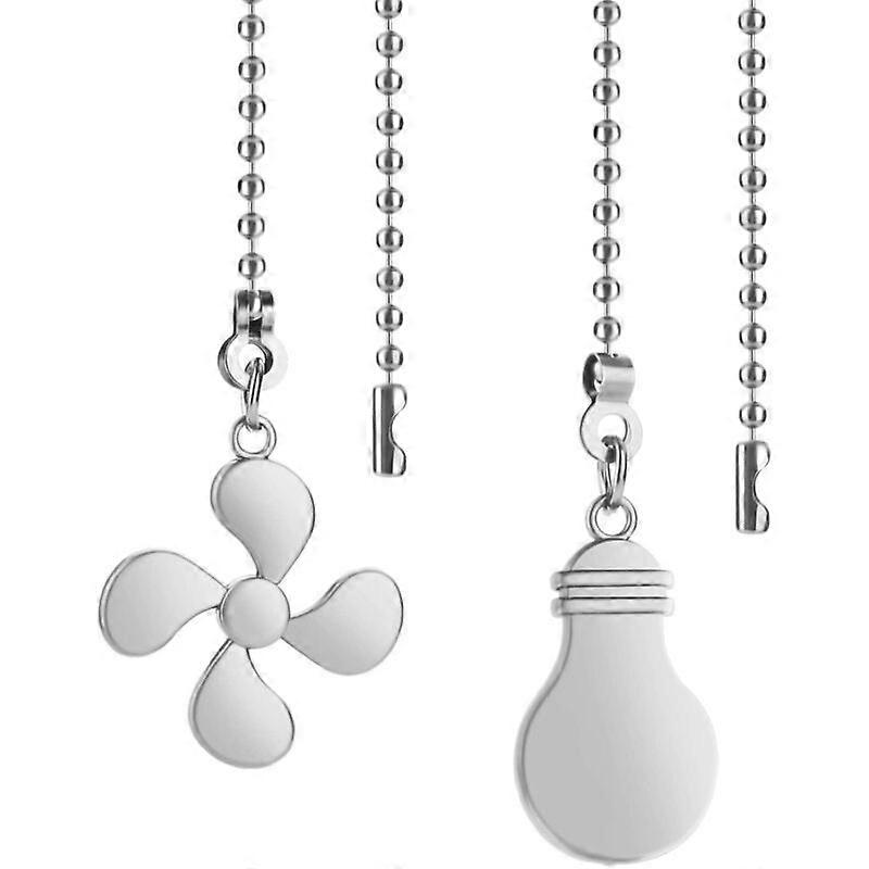 x Ceiling Fan Pull Chains (Silver)
