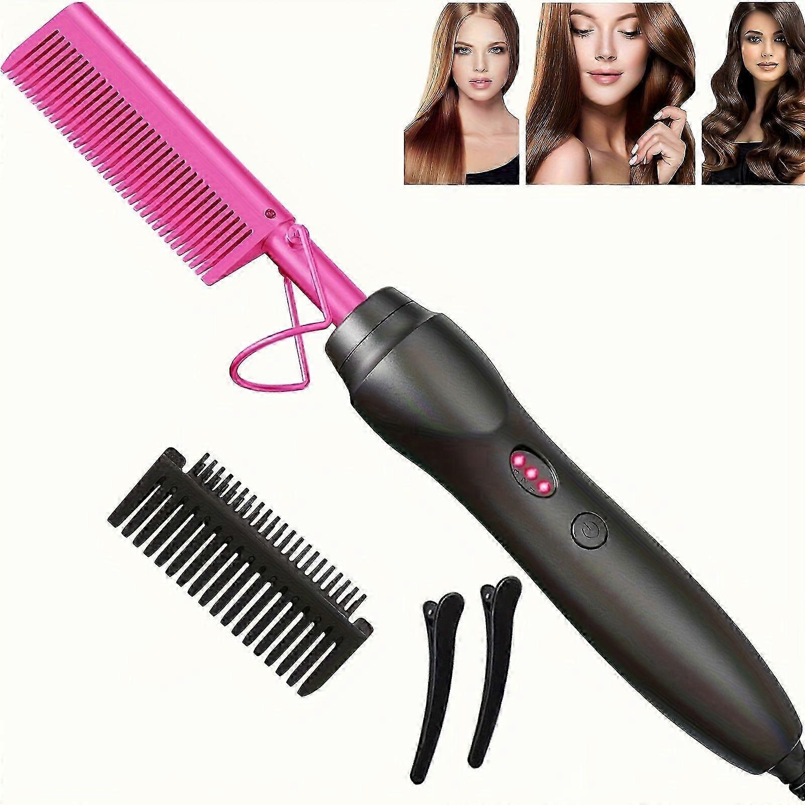 Ergonomic Ceramic Hot Comb Styler