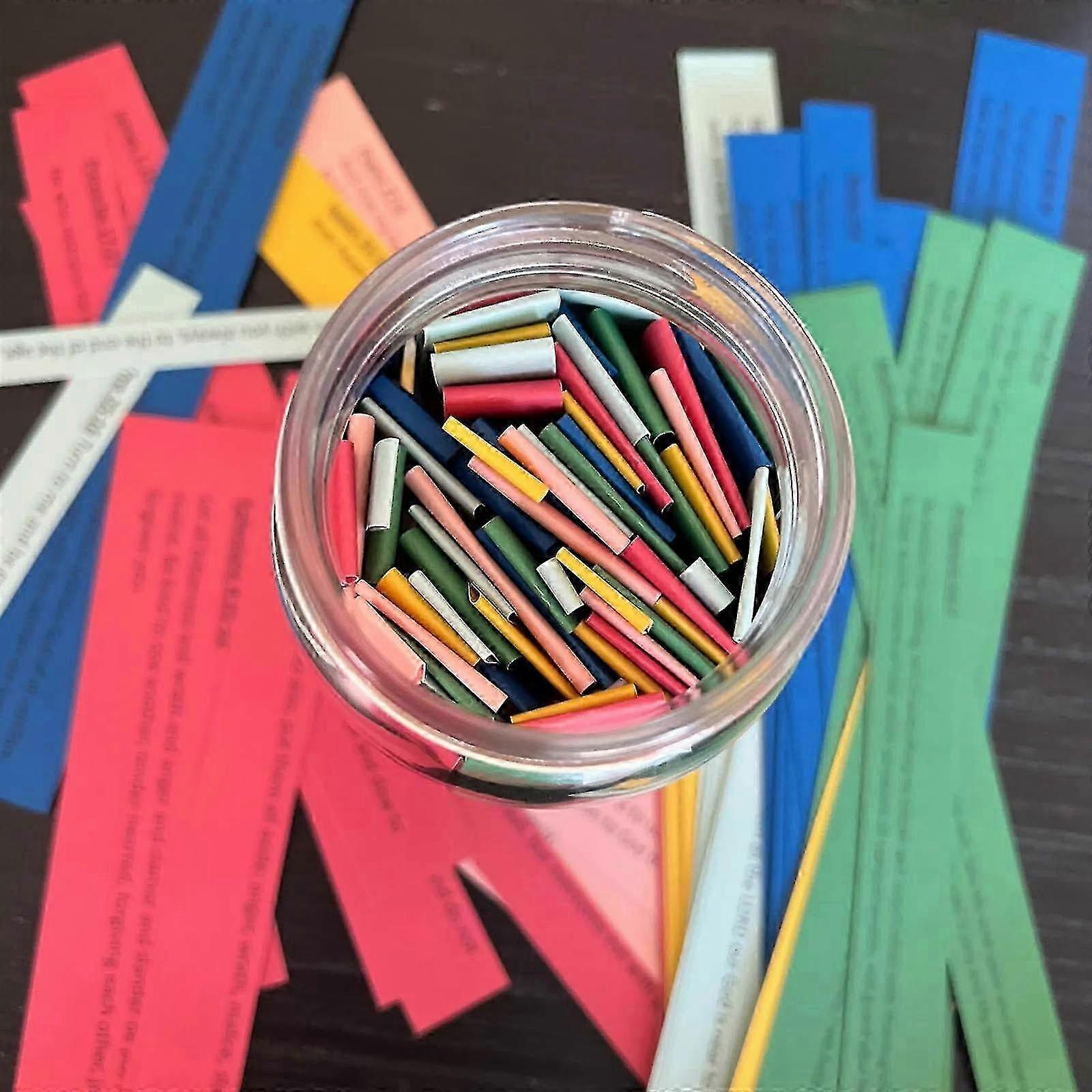 67 Colour-Coded Bible Verse Glass Jar