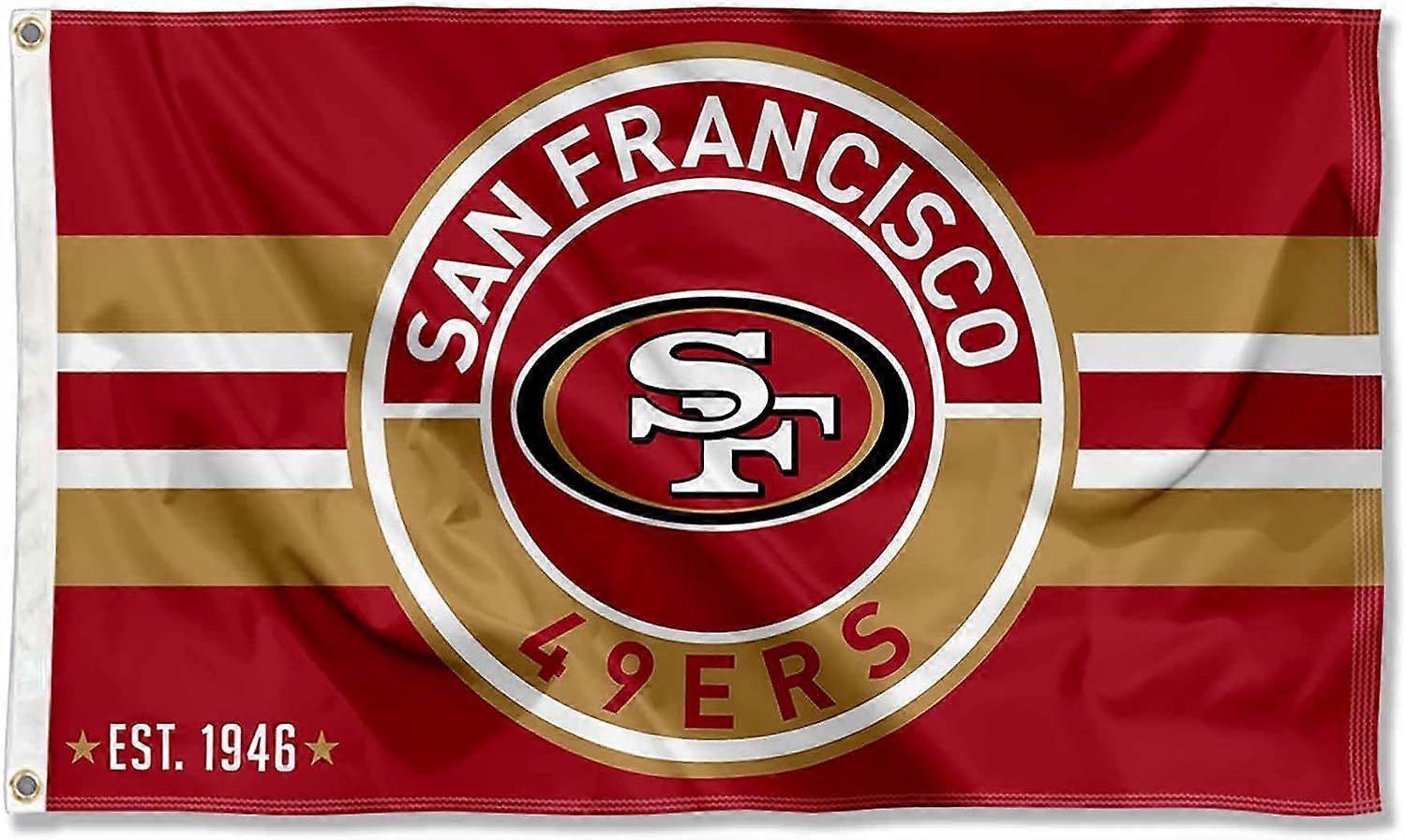 San Francisco 49ers Patch Button Circle Logo Flag QQ34