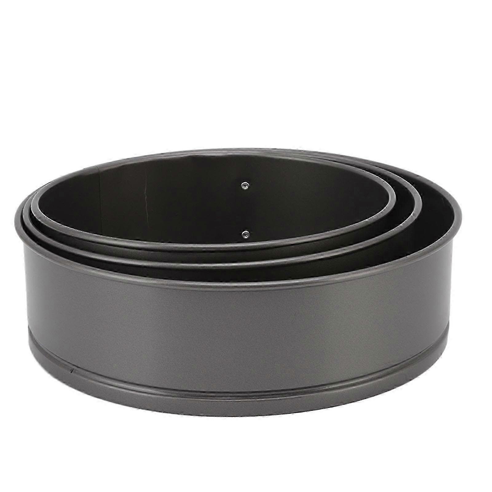 3Pcs Round Springform Baking Tool with Removable Bottom for Cheesecake Pizza Bread