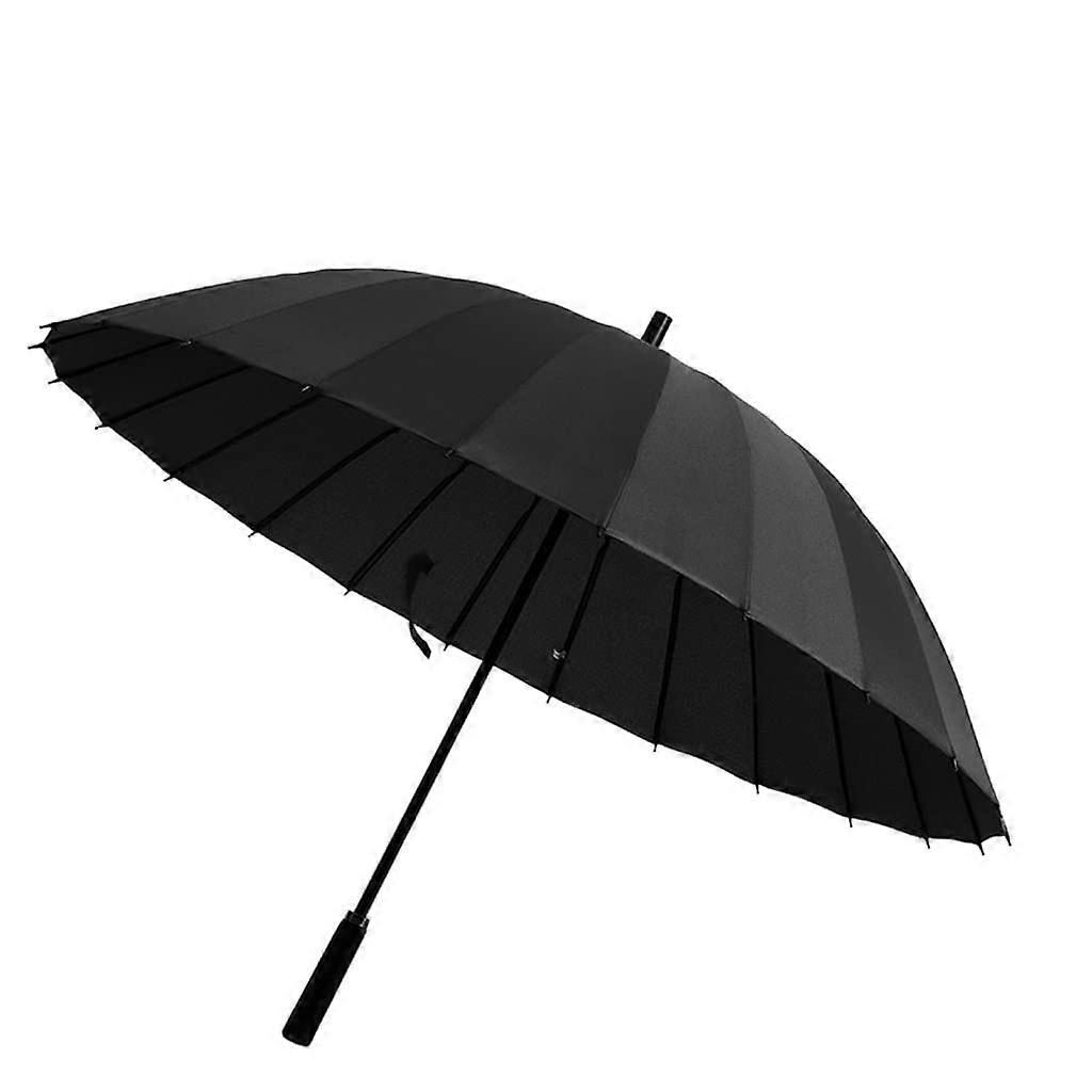 Large Windproof Automatic Umbrella for Rain and Sun, Double Layer Long Handle Design