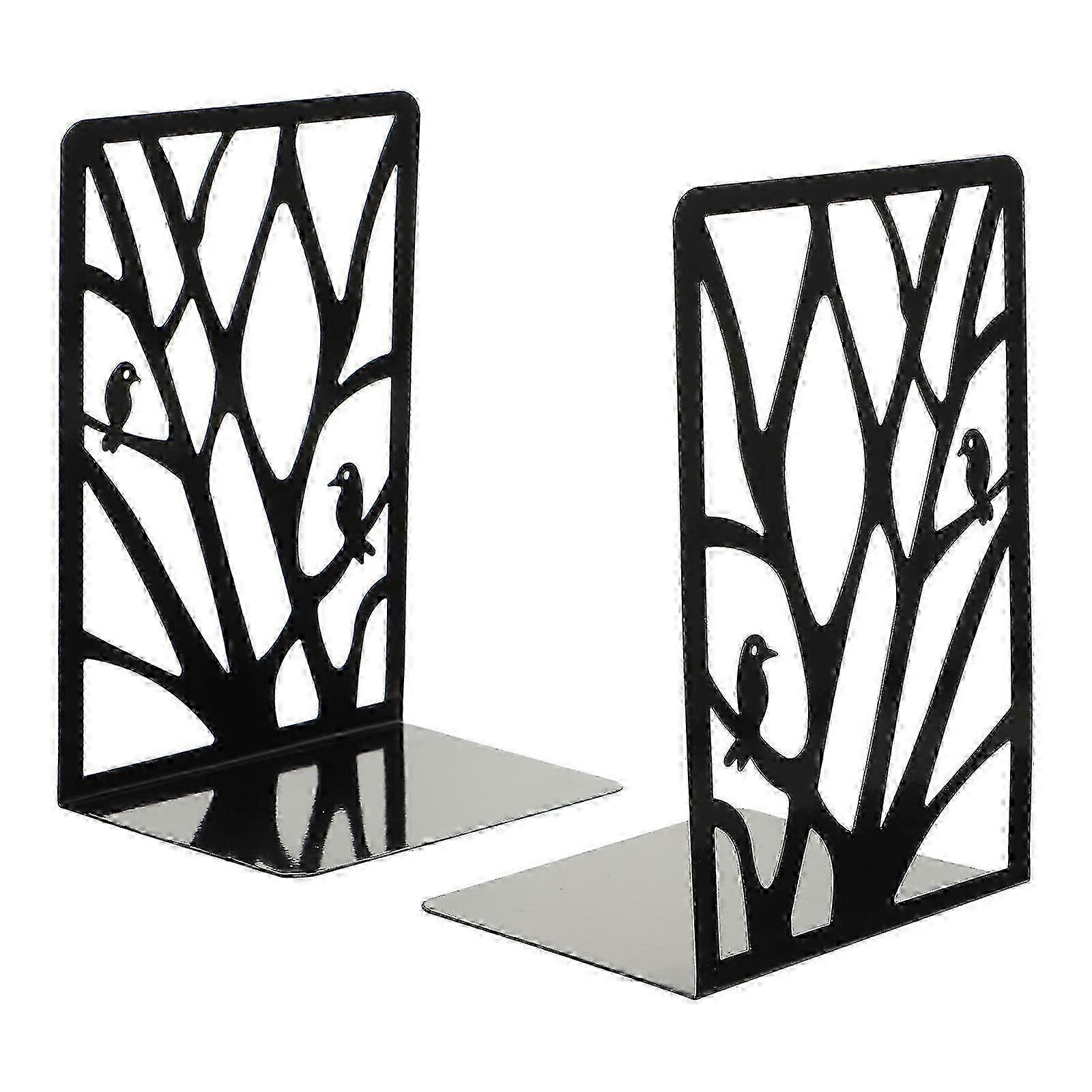 Black Iron Bookend Pair Compact