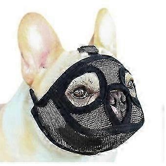 Adjustable Bulldog Muzzle Stop Bite Chew Bark M