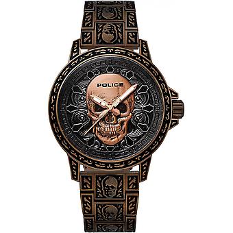 Politie Rebel Quartz analoge man horloge met R1453308002 roestvrijstalen armband