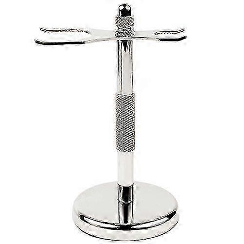 Chrome Razor Brush Holder Sturdy Alloy Build