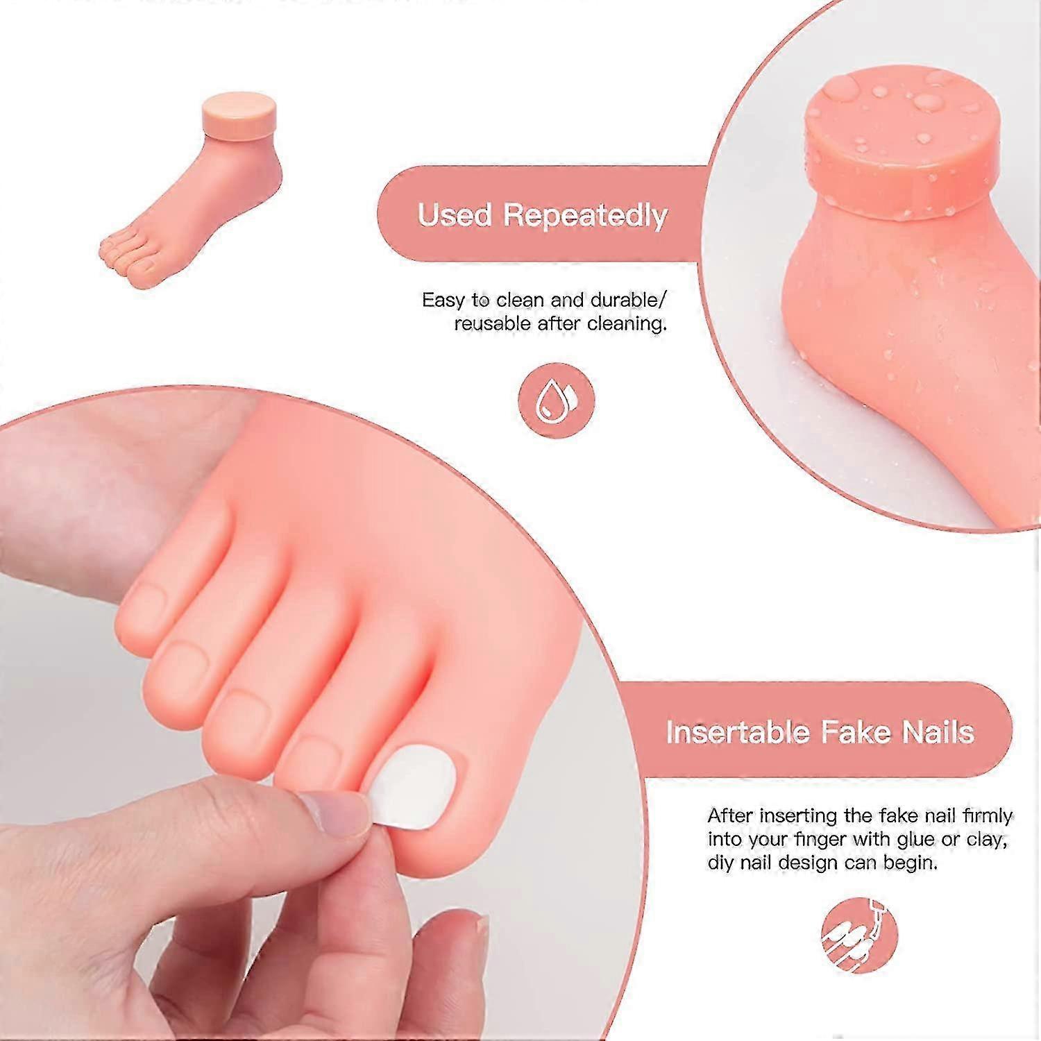 Soft PVC Right-Foot Model For Nail Training