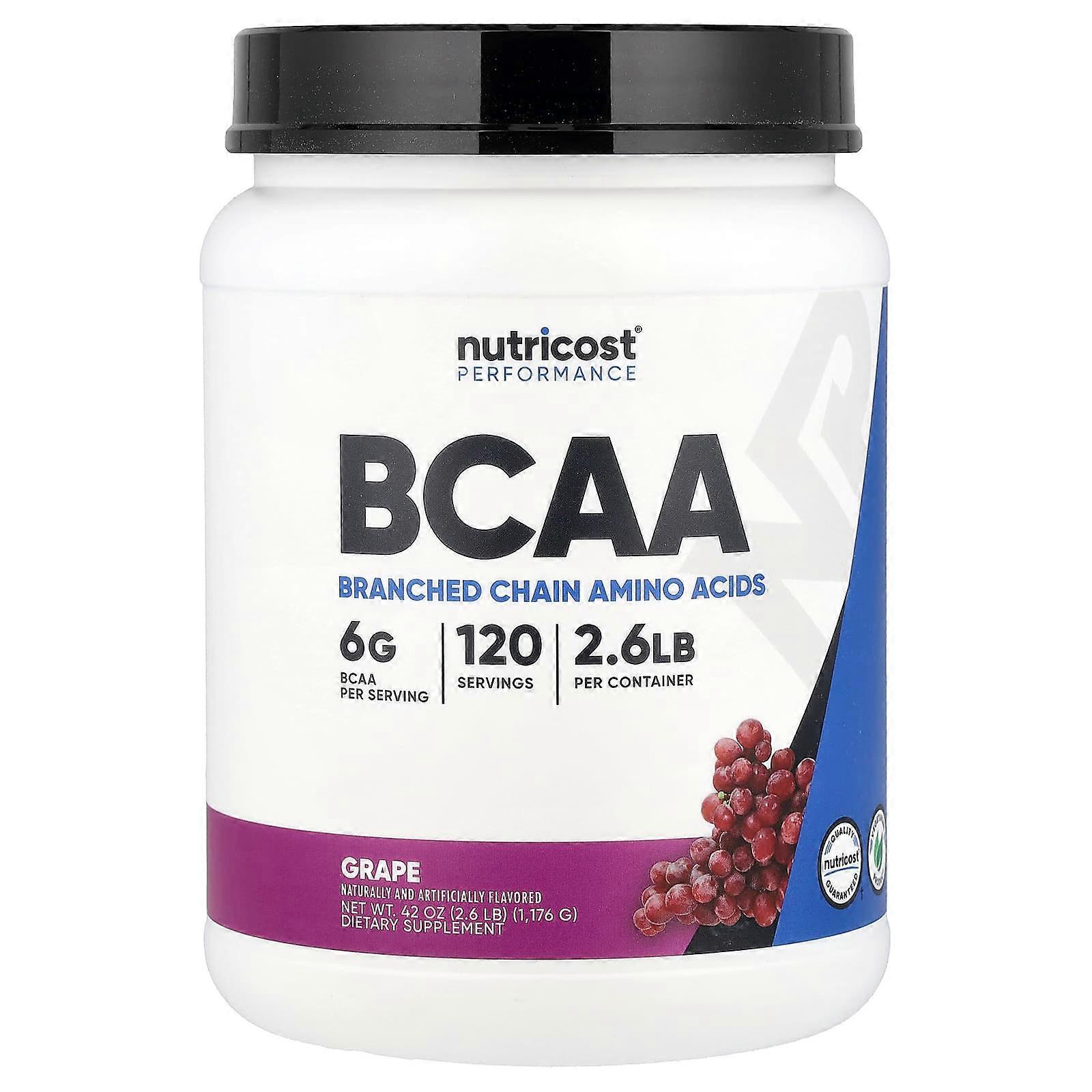 Nutricost, Performance, BCAA, Grape, 2.5 lb (1,164 g)