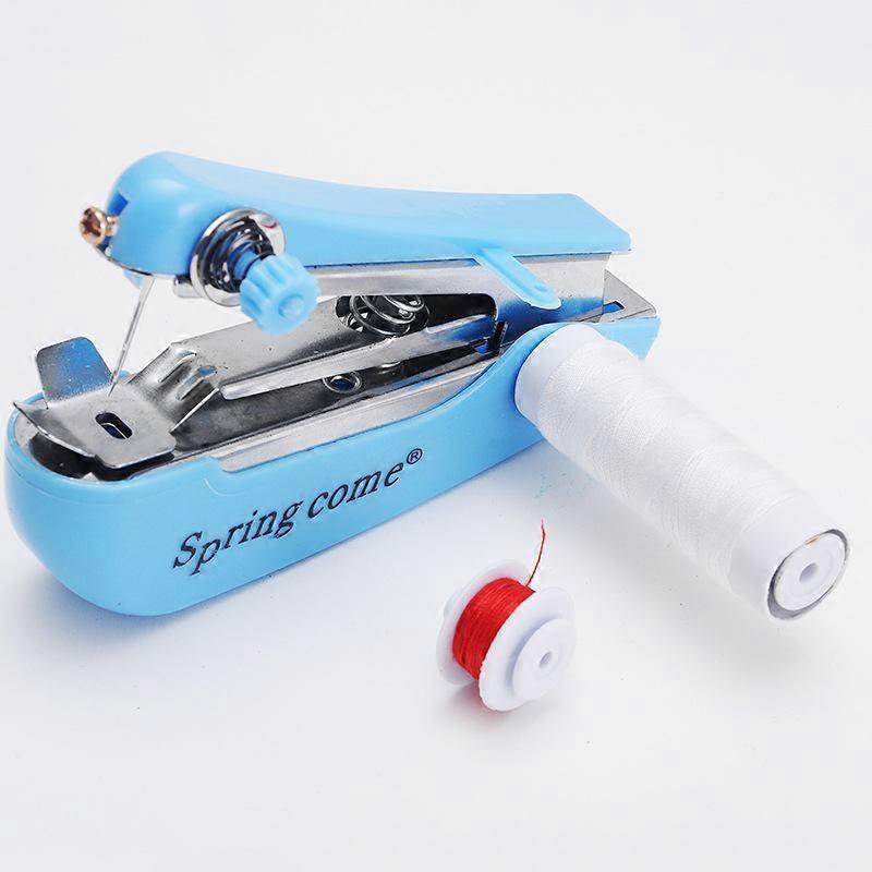 Random Color Mini Sewing Machines Needlework Hand-Held Clothes Sewing Tools