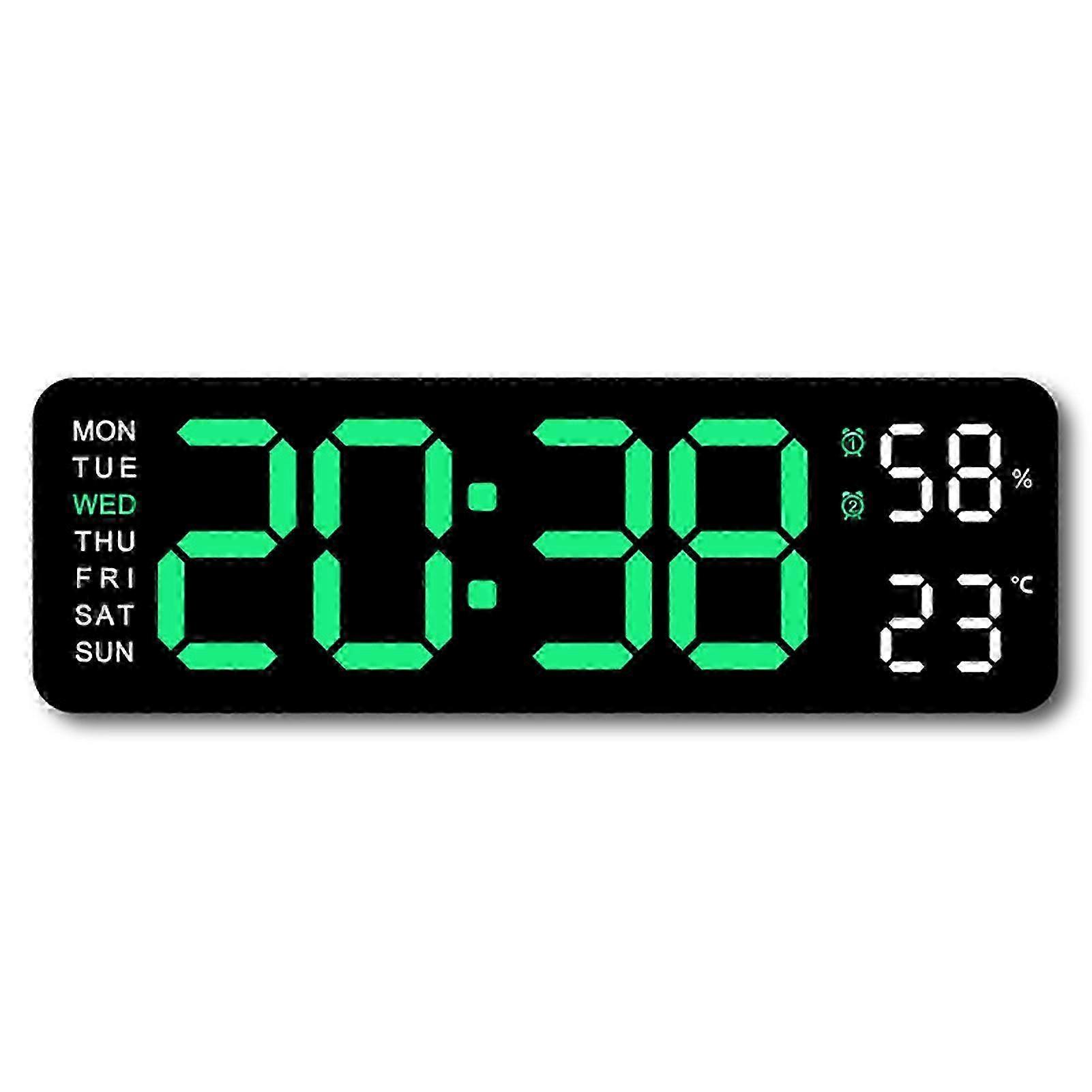 Large Display Digital Clock With Calendar Timer
