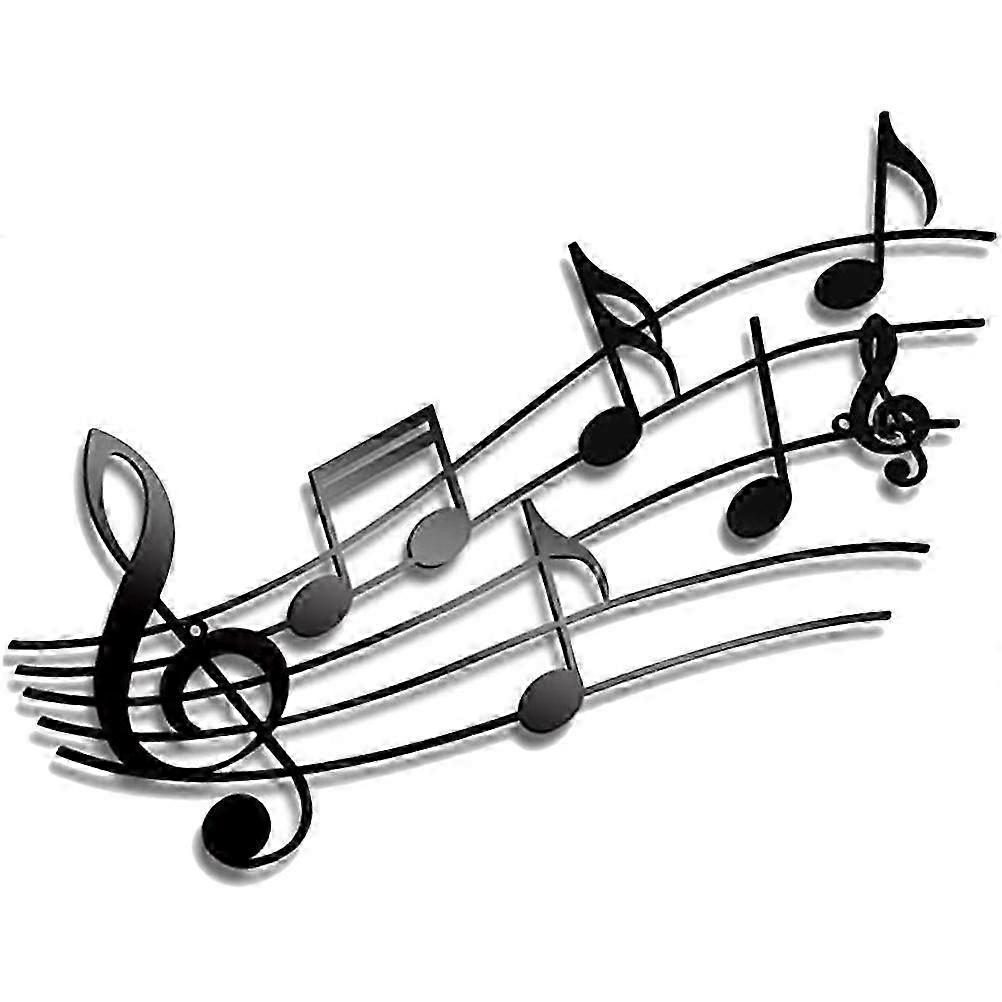 Large Iron Music Note Sign