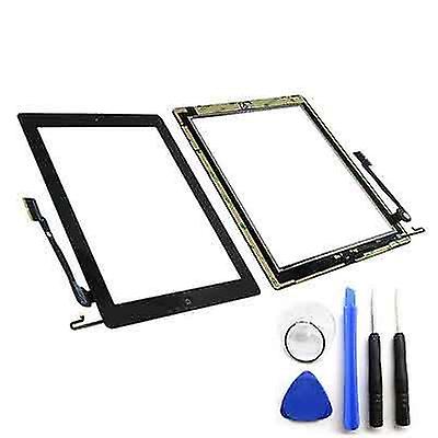 iPad 4 scherm digitizer glas touchscreen Zwart
