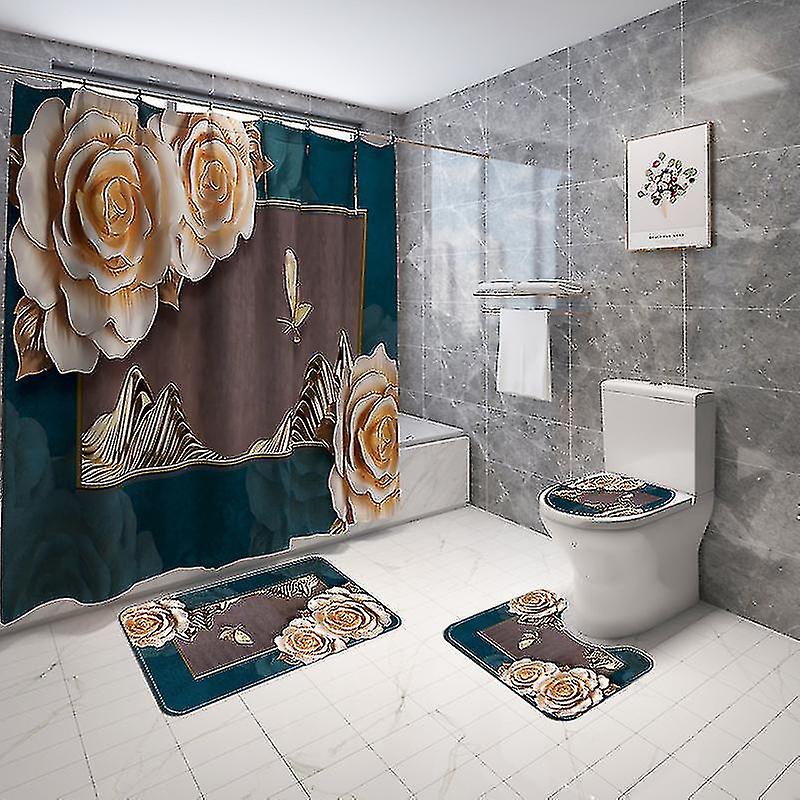 4pcs Painted And Printed Floor Mats