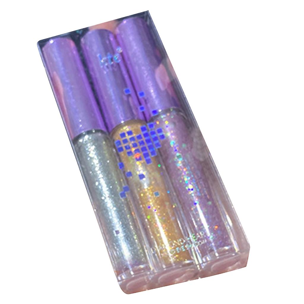  3pcs Long-lasting Liquid Eyeshadow Glitter Waterproof Sparkling Eyeshadow
