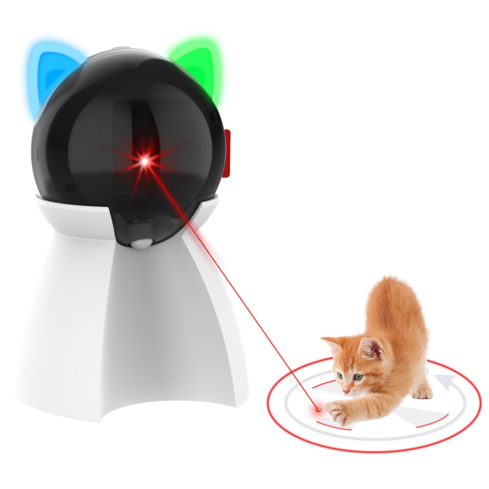 Cat Toy Usb Rechargeable Red Dot Led Pointer Rotating Moving Electronic Pen