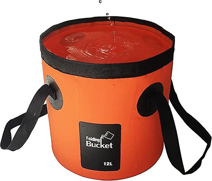 Collapsible Bucket, 12L Multifunctional Portable Collapsible Fishing Bucket - Collapsible Bucket for Wash Basin - Water Container for Fishing-Camping-