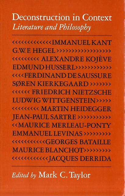 Deconstruction In Context Paperback