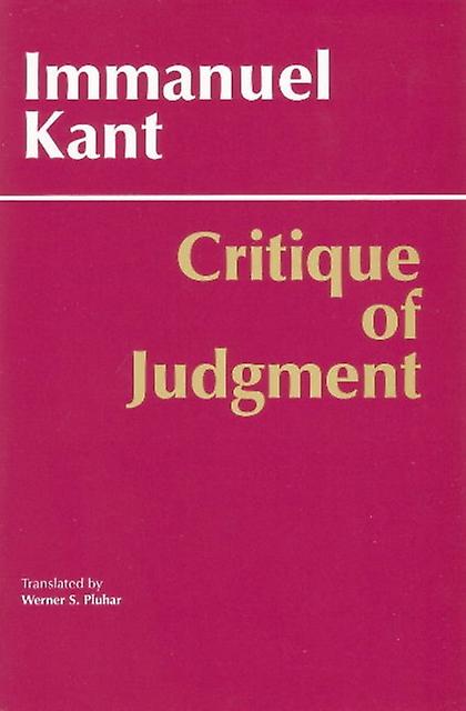 Critique Of Judgment by Immanuel Kant Paperback