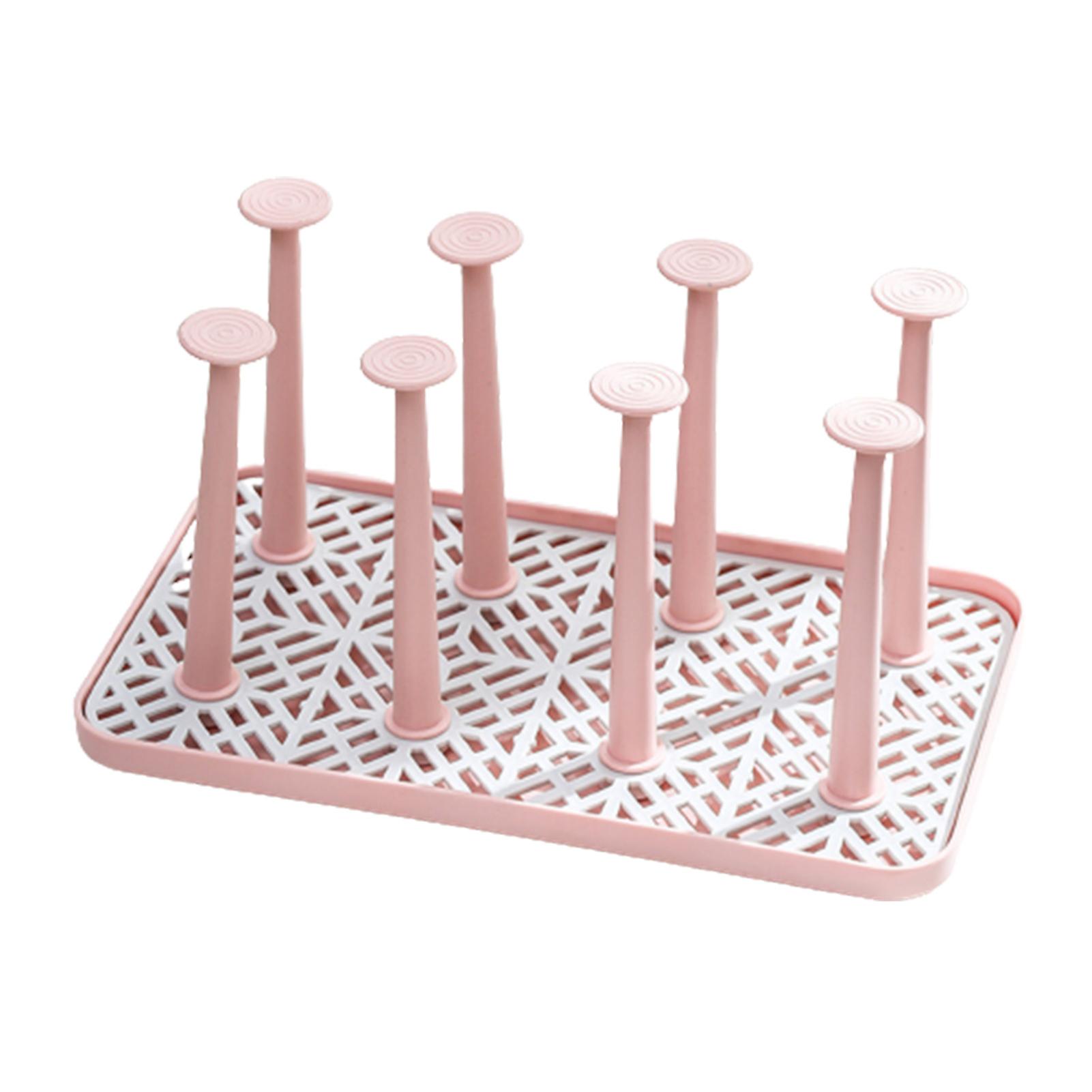 Removable Cup Drying Rack With Smooth And Easy To Clean Drain Tray For Bar Accessory & Kitchen Organizer