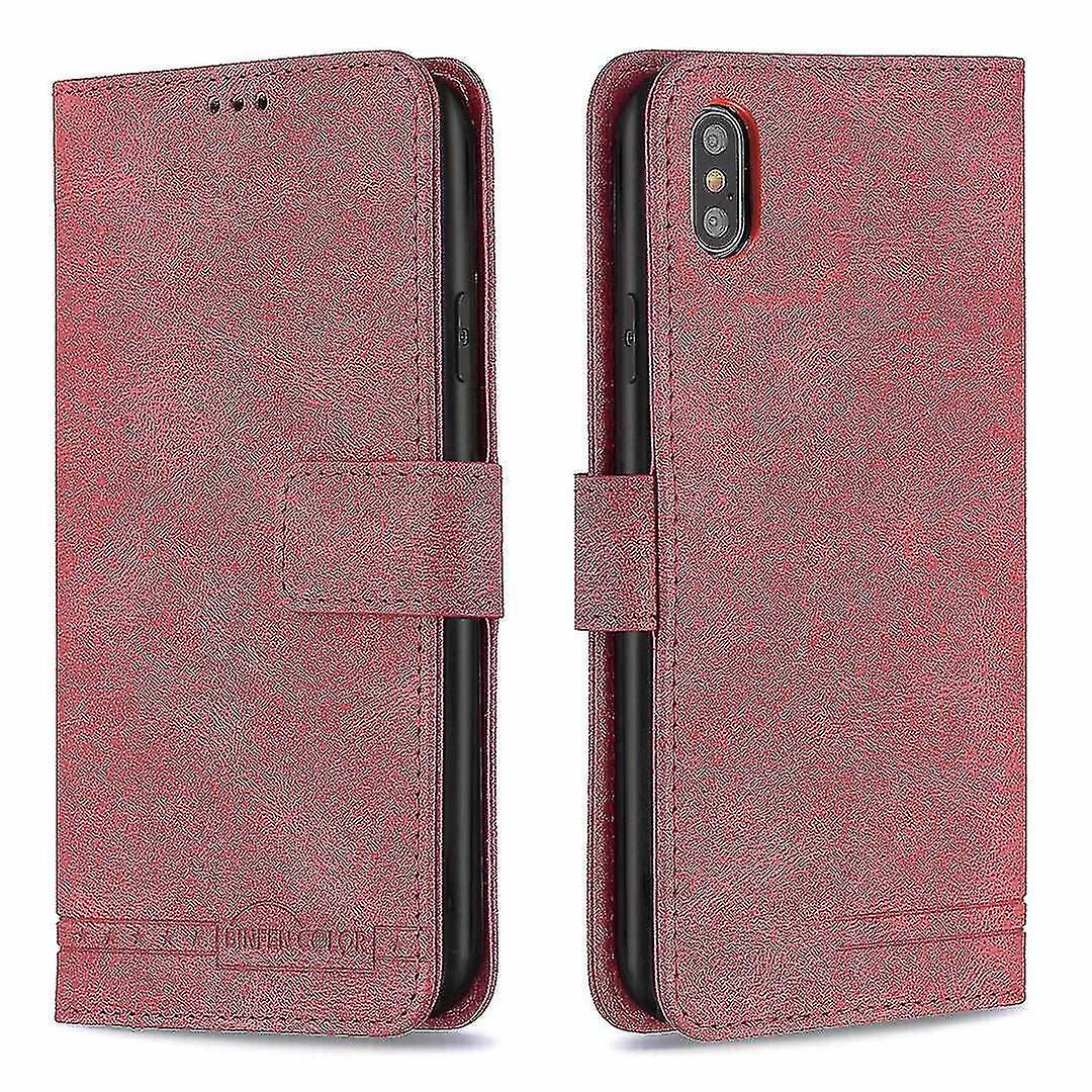 Compatible Iphone Xs Max Case Wallet With Rfid Blocking Credit Card Slot Viewing Stand Magnetic Clos