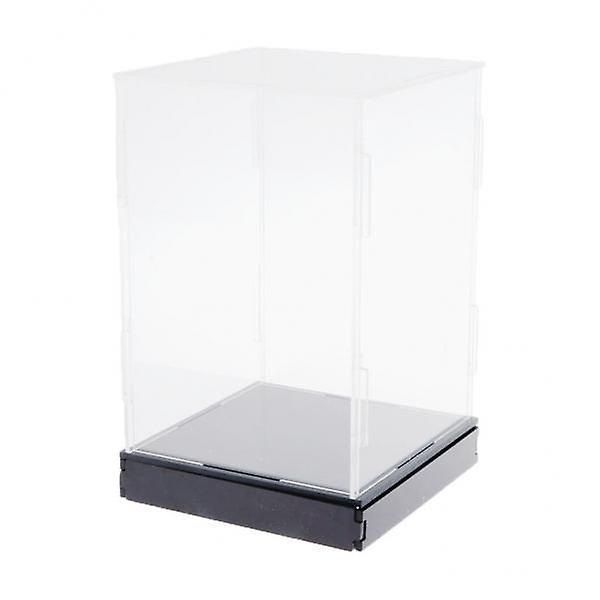 2xClear Acrylic Display Box Dustproof Figures Toy Model Show Case 20x20x35cm