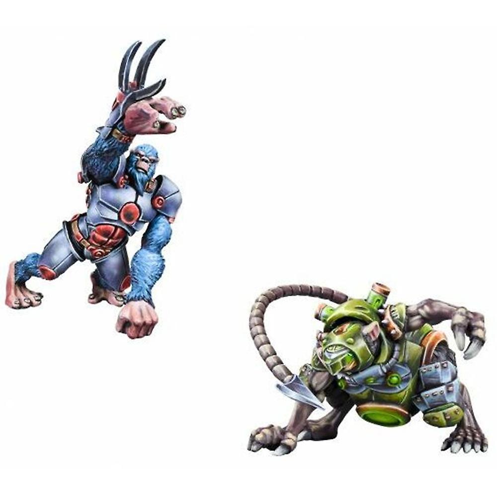 Mantic Games Overdrive Rival Pack Gnaw Versus Alpha Simian High Grade Miniature