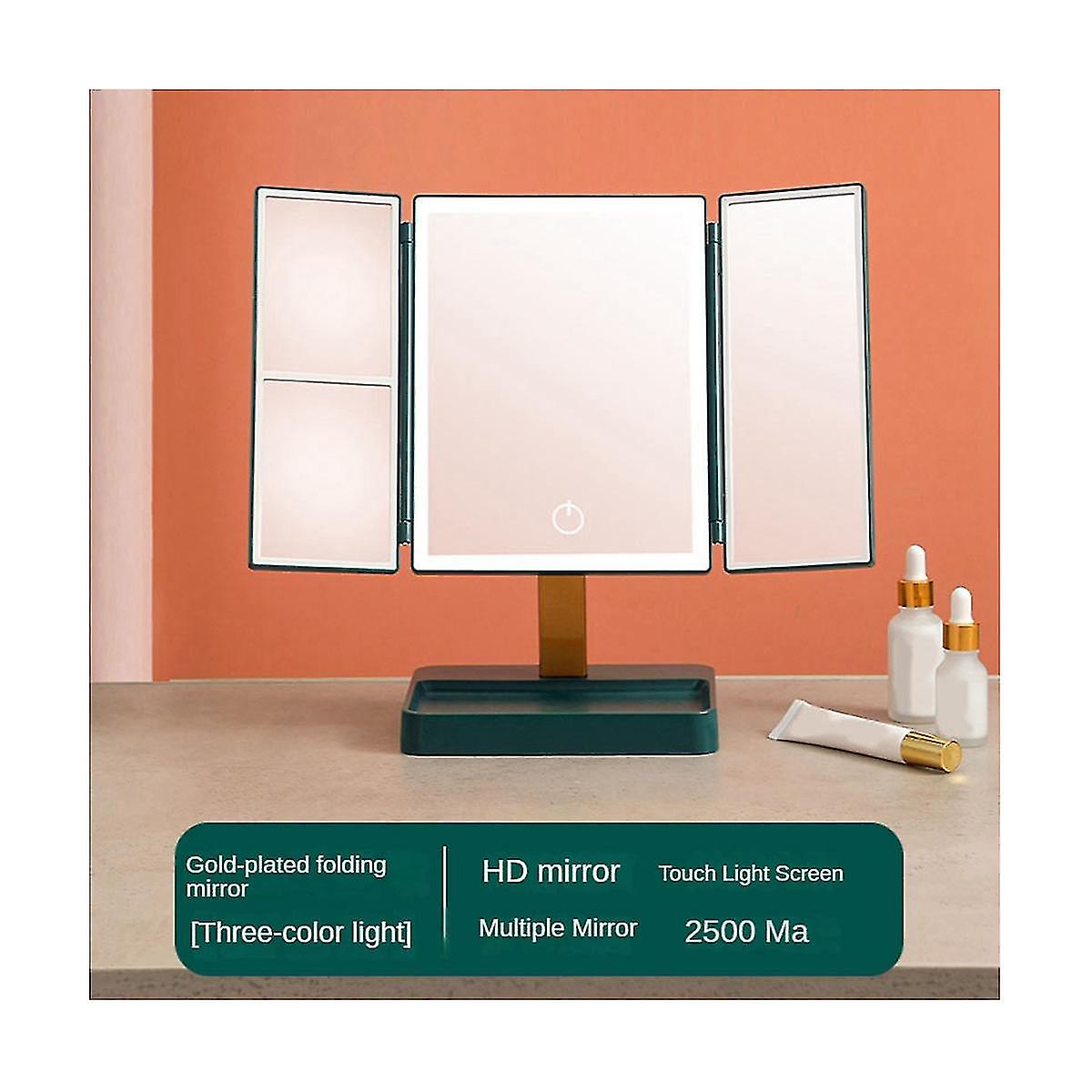 Vanity 3x Magnifying 3 Folding Makeup S 270 Rotat Stepless Dimmer T